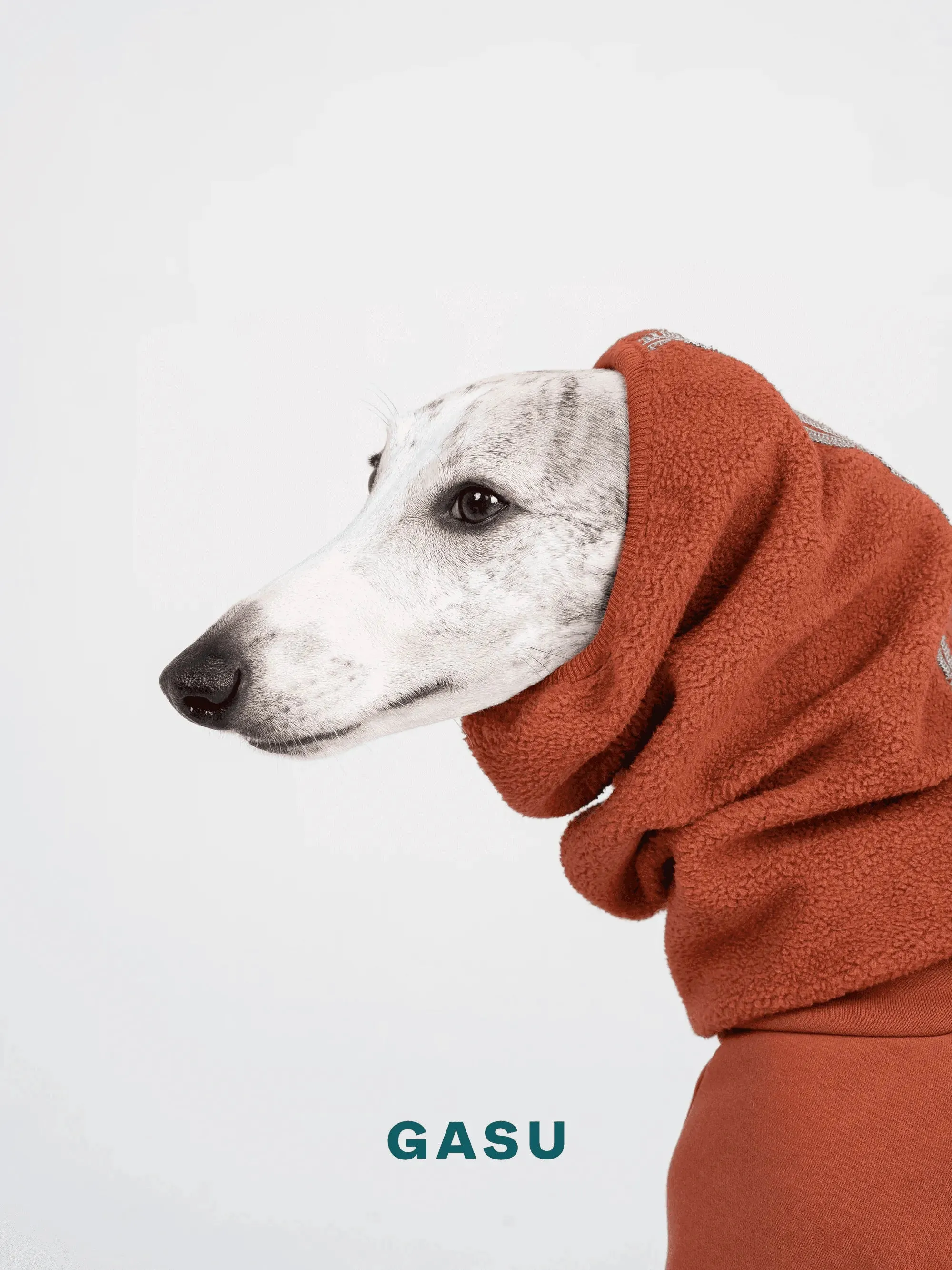 Double-sided 4-Leg Fleece Dog Jumpsuit | Persimmon