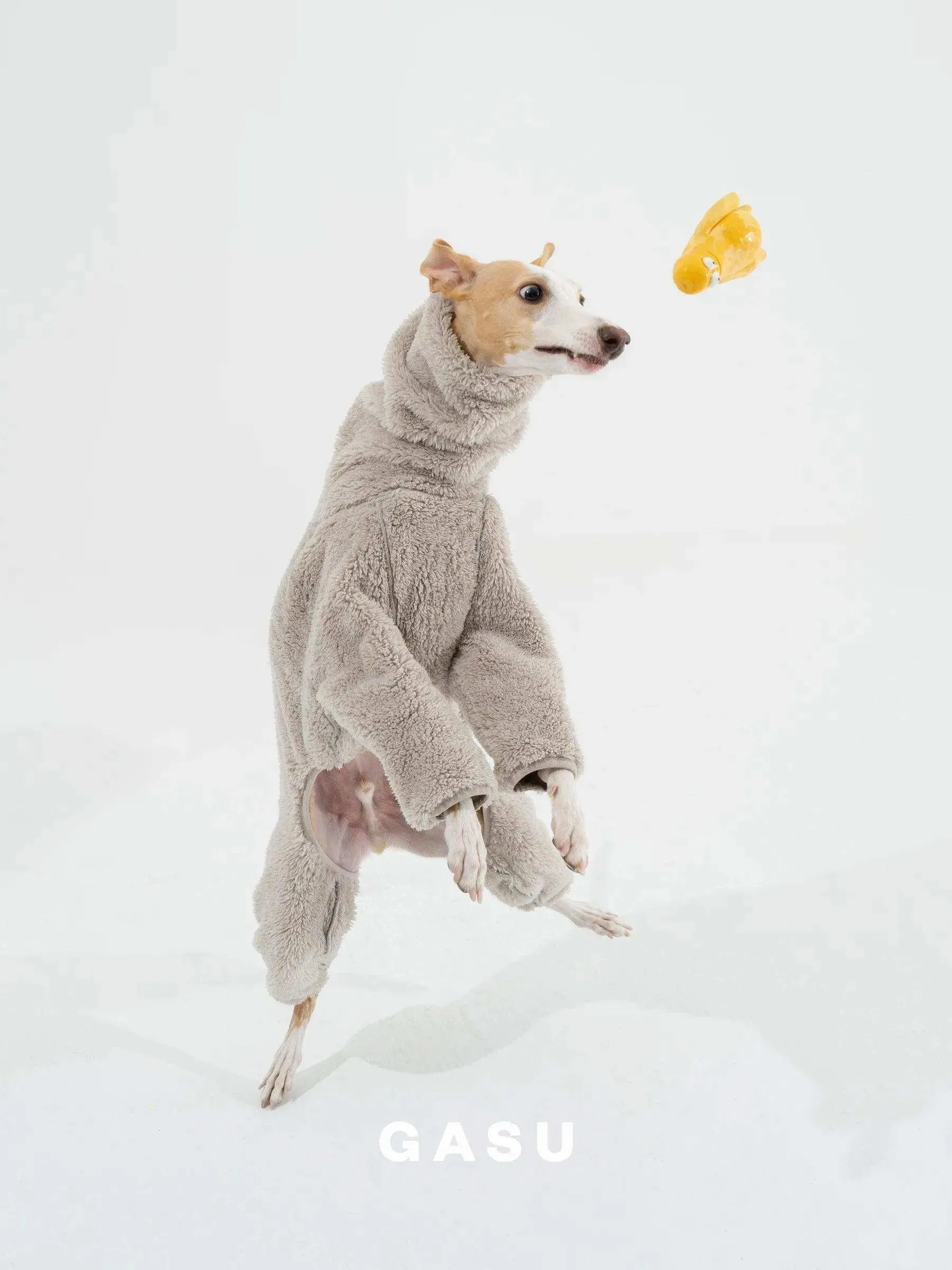 Double-sided Anti-static Fleece Dog Jumpsuit | Sand