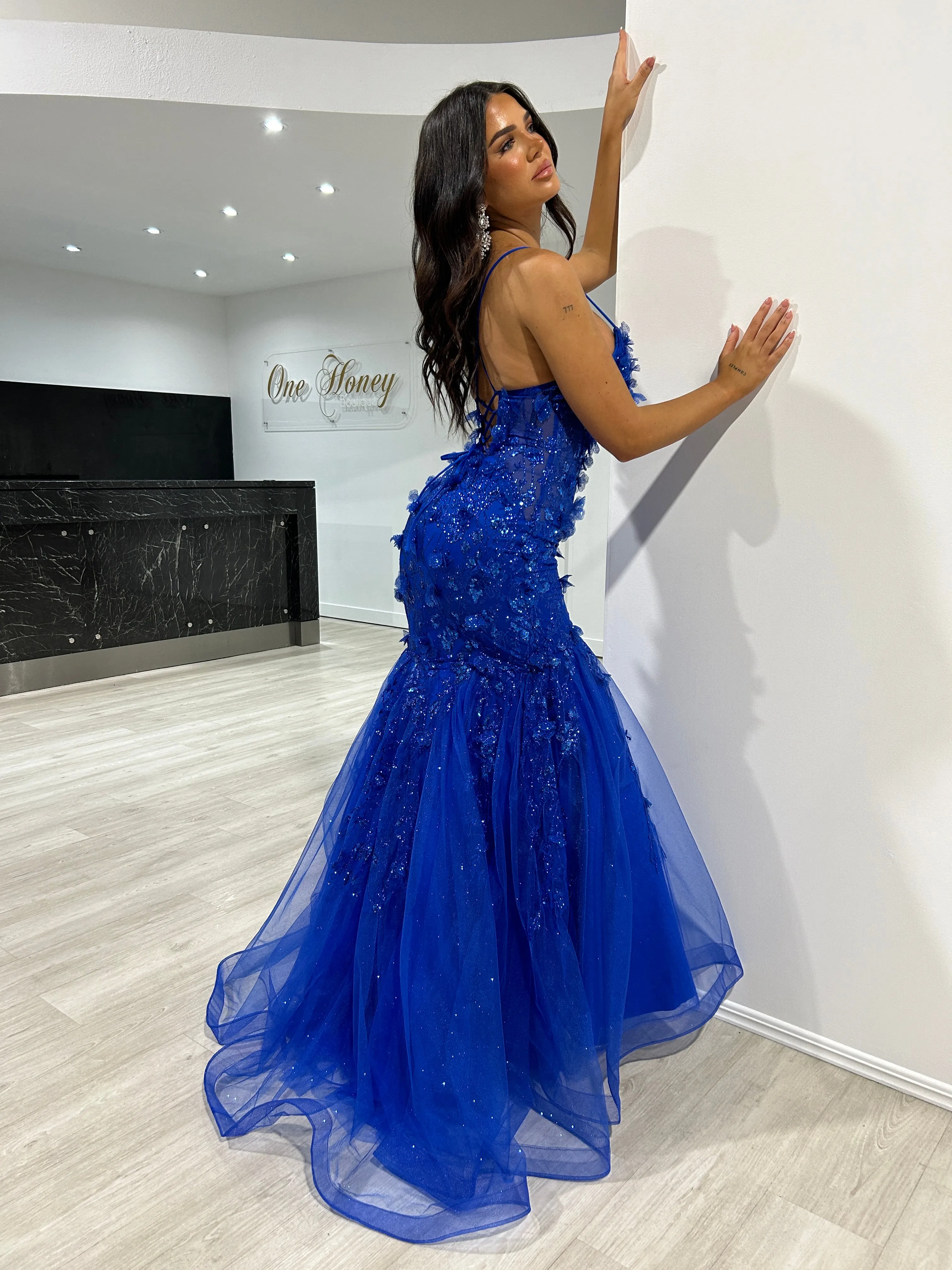 DREAM Sequin Glitter Fishtail Mermaid Formal Dress