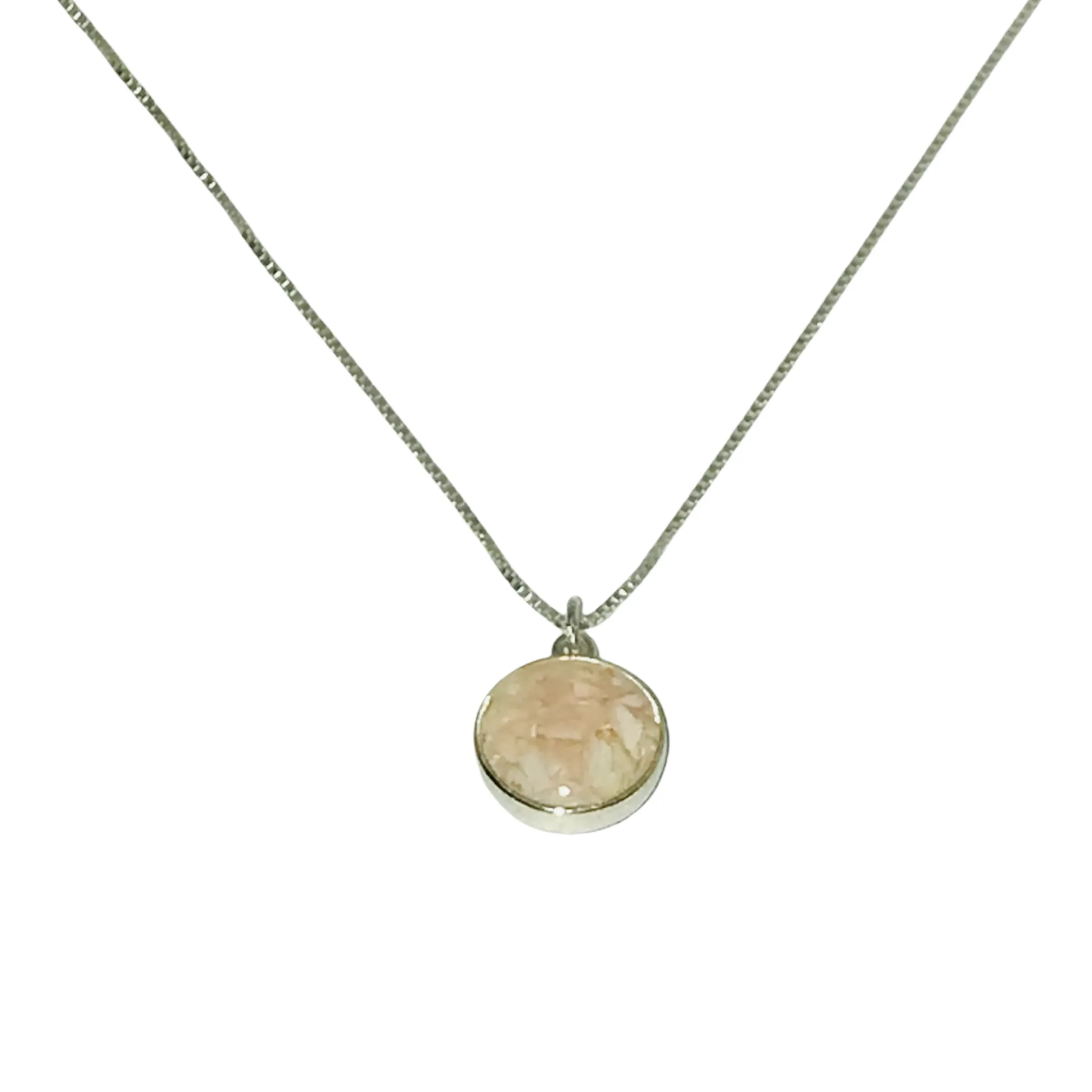 Dune Jewelry Sandglobe Necklace - Sterling Silver - Two Element