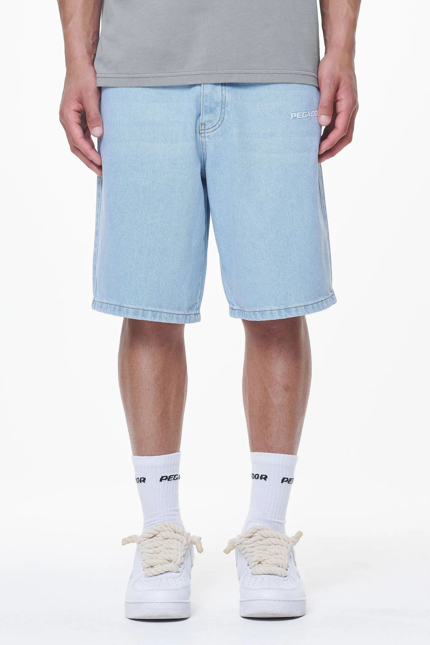 Earl Jeans Shorts Washed Light Blue