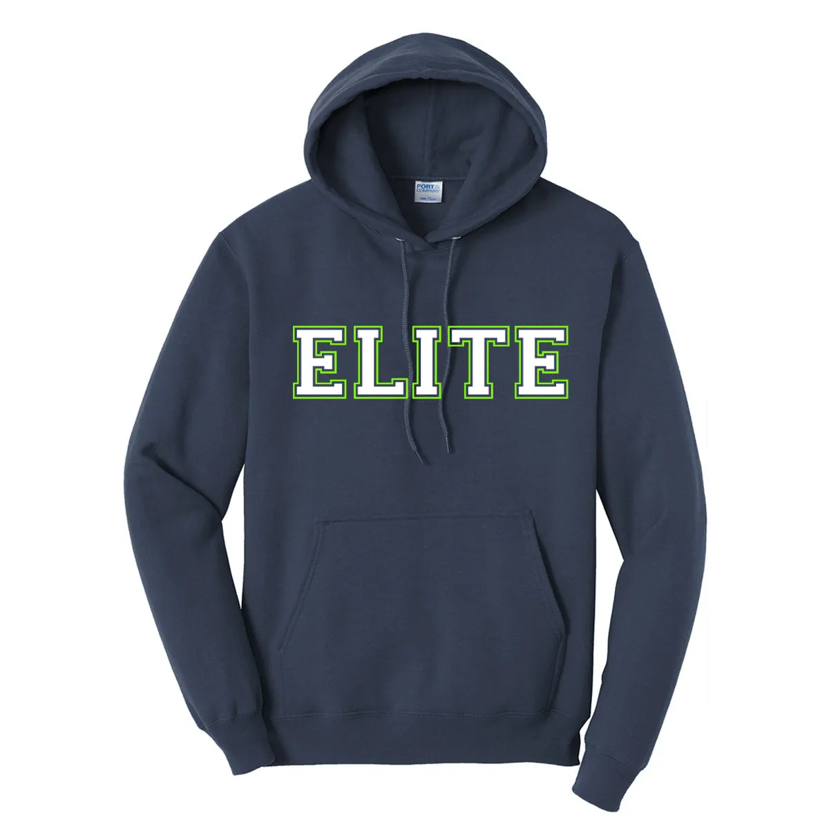 Elite - Elite Varsity P&C Fleece Hoodie (PC78H) - Navy