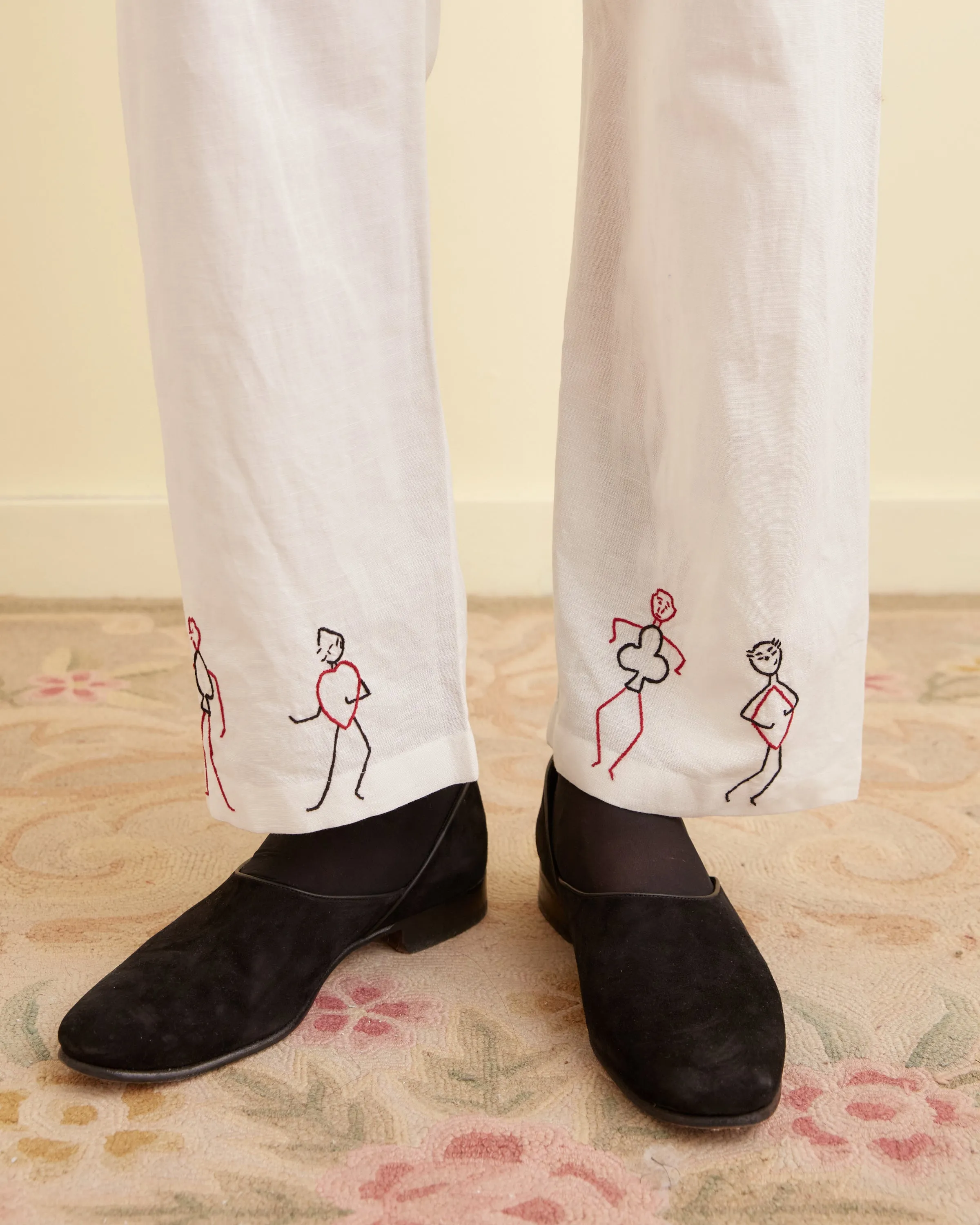 Embroidered Blackjack Pajama Pants