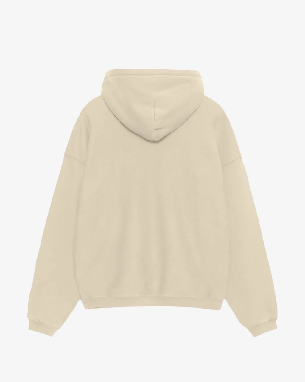 Embroidered Relaxed Hoodie Sand