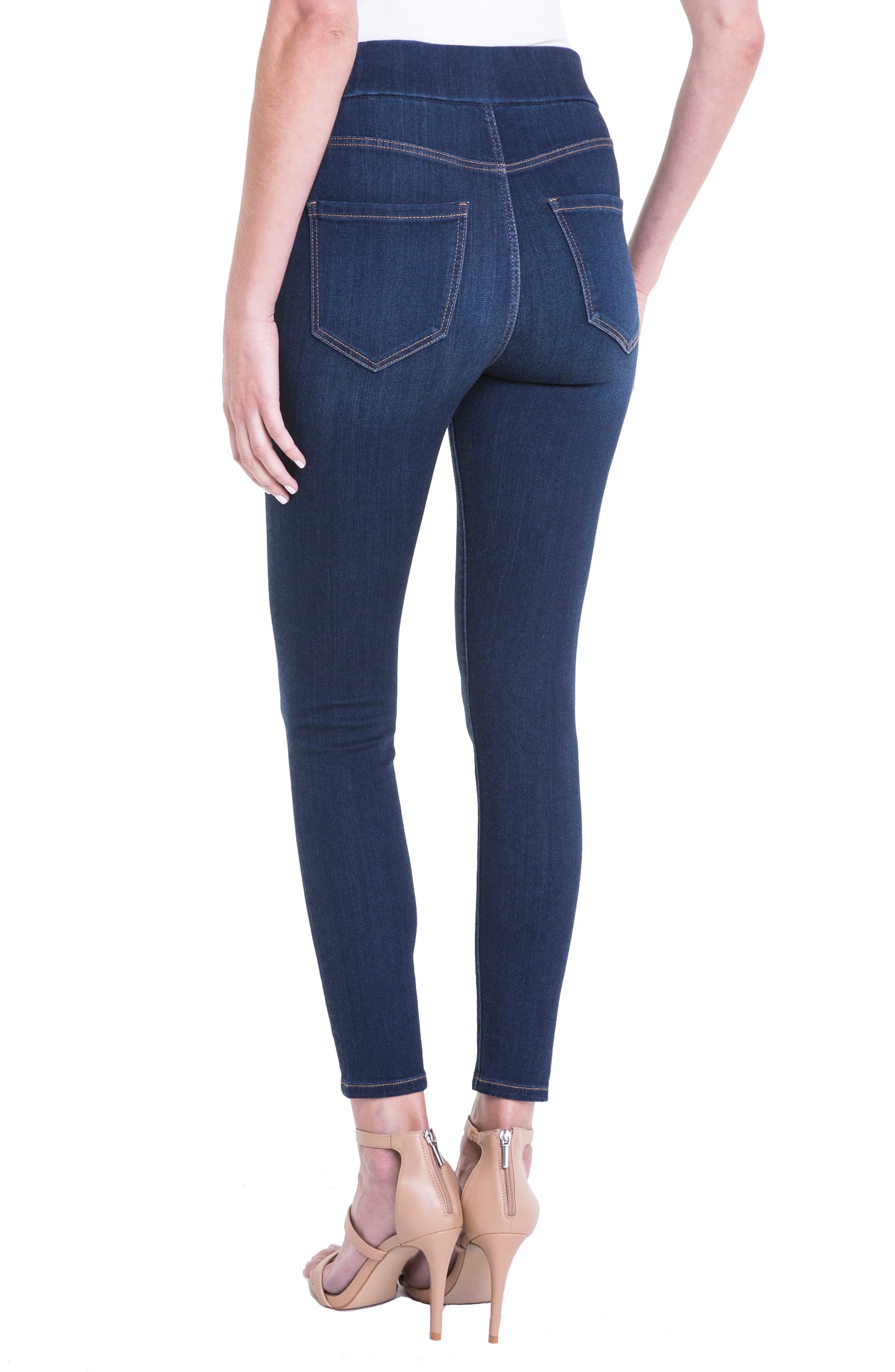 FARRAH HI-RISE PULL-ON ANKLE HIGH PERFORMANCE DENIM