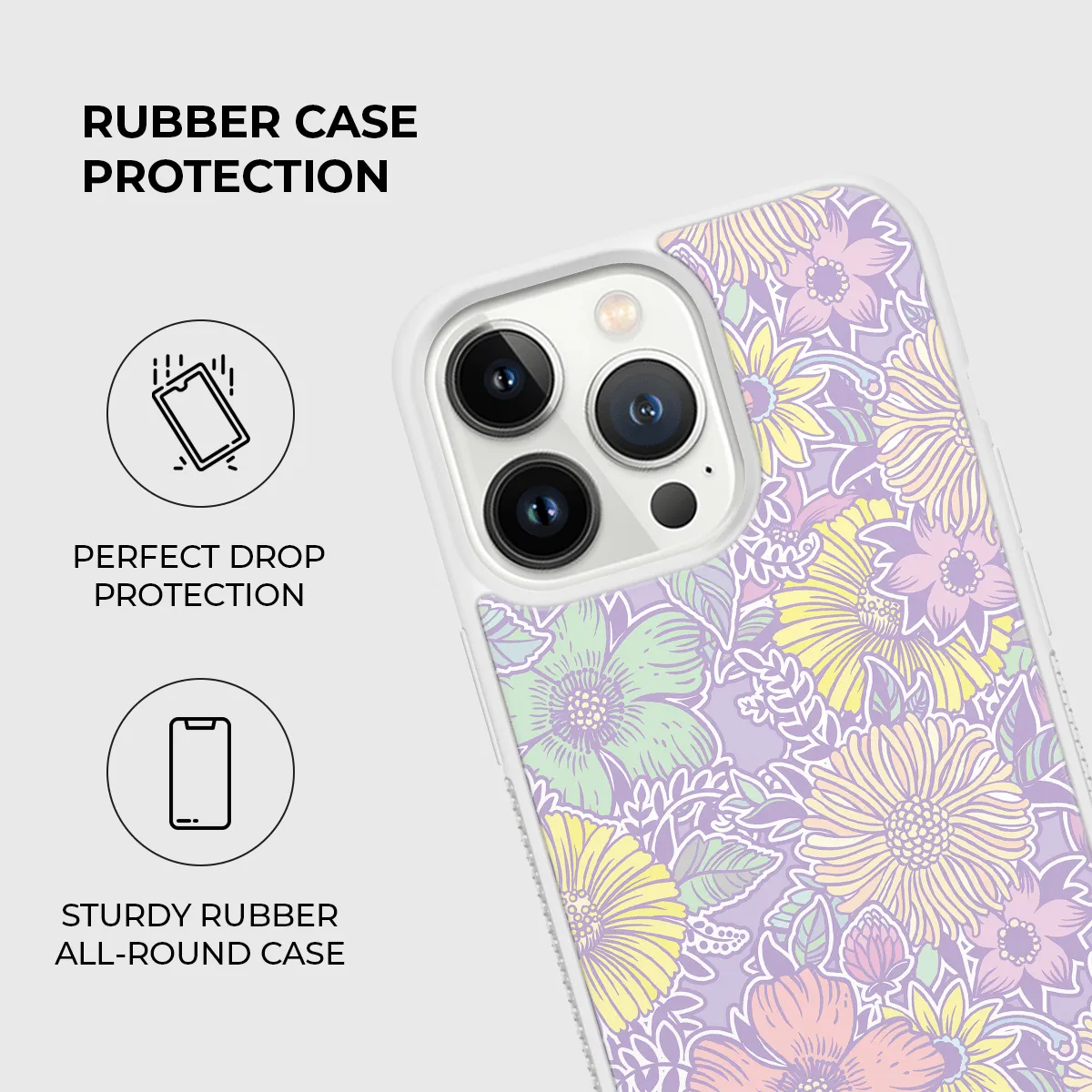 Flower Power Rubber Phone Case