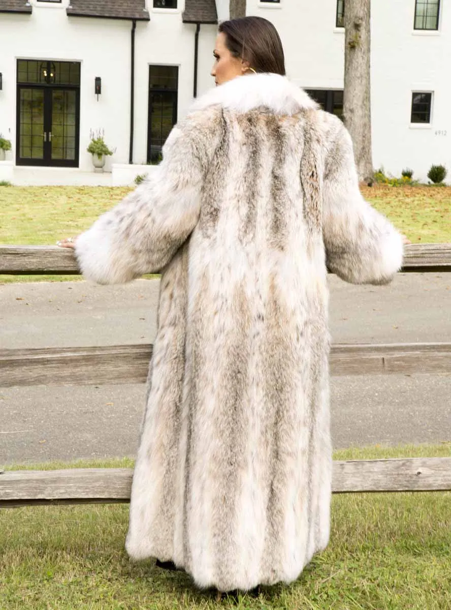 Full Length Canadian Lynx Fur Coat