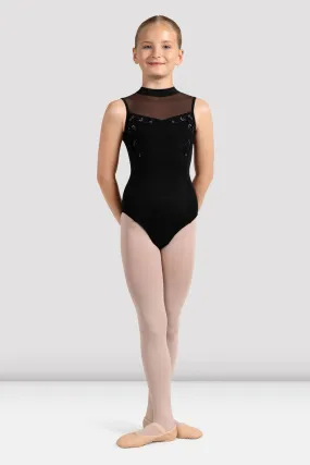 Girls Dahlia High Neck Leotard