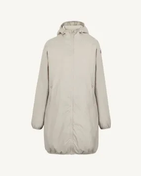 Glendale Polar fleece-lined long waterproof jacket Beige