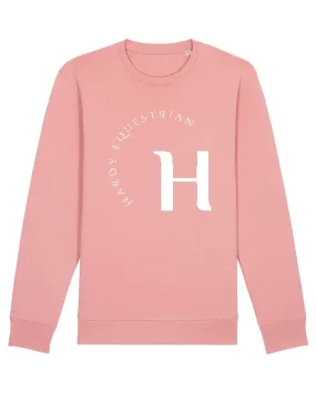 Hardy Equestrian Women's Iconic Crew Neck Sweatshirt Pink