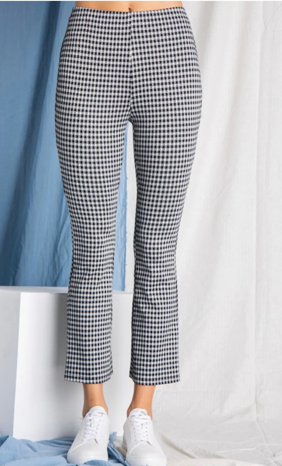 High Waisted Gingham Pant