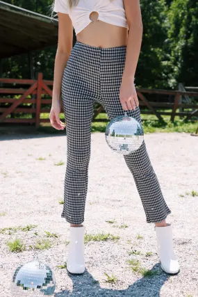 High Waisted Gingham Pant