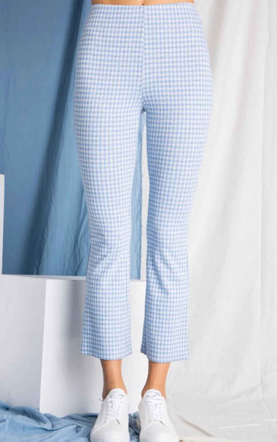 High Waisted Gingham Pant