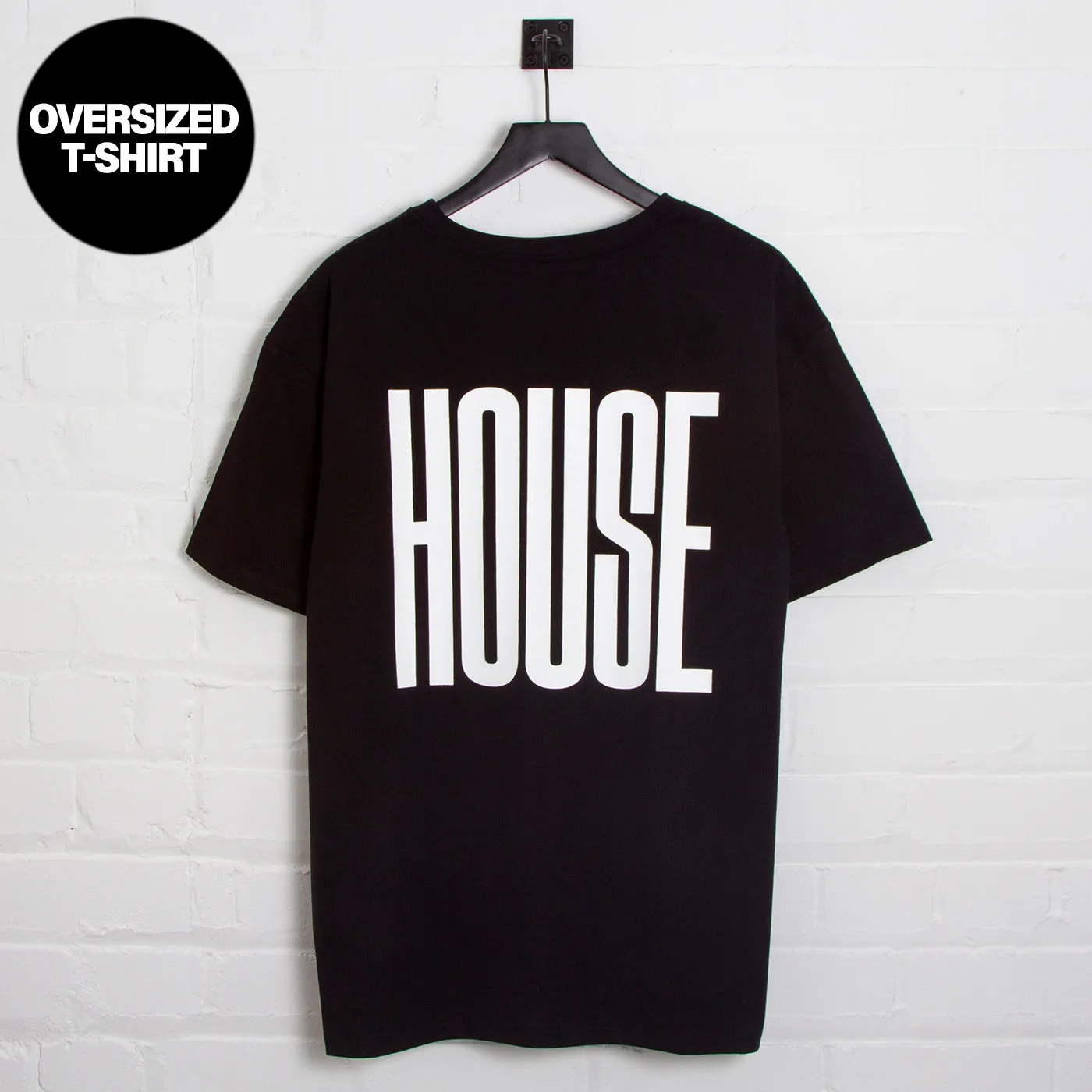 Higher House  - Oversized Tshirt - Black