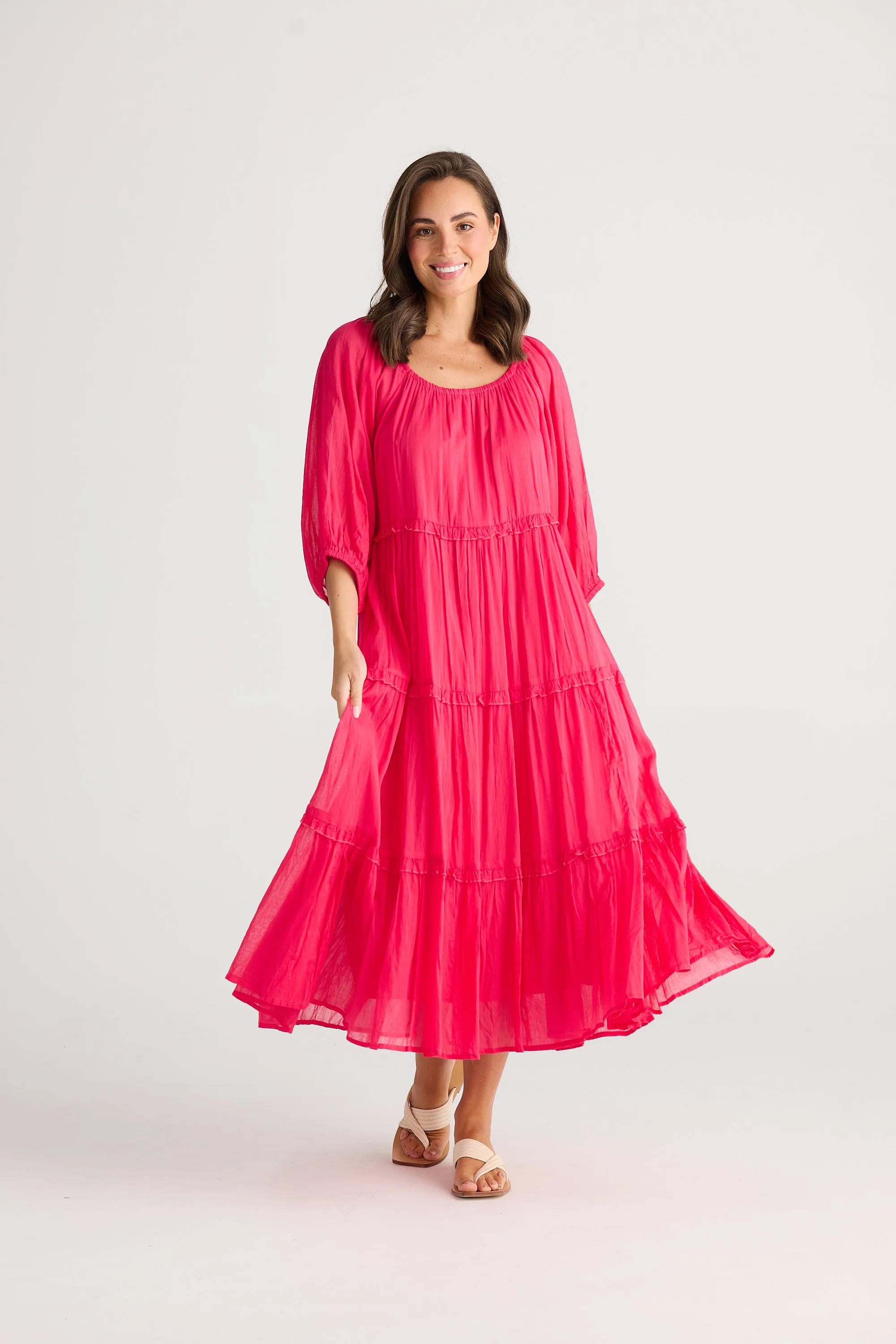 HOLIDAY Grenadine Dress RASPBERRY