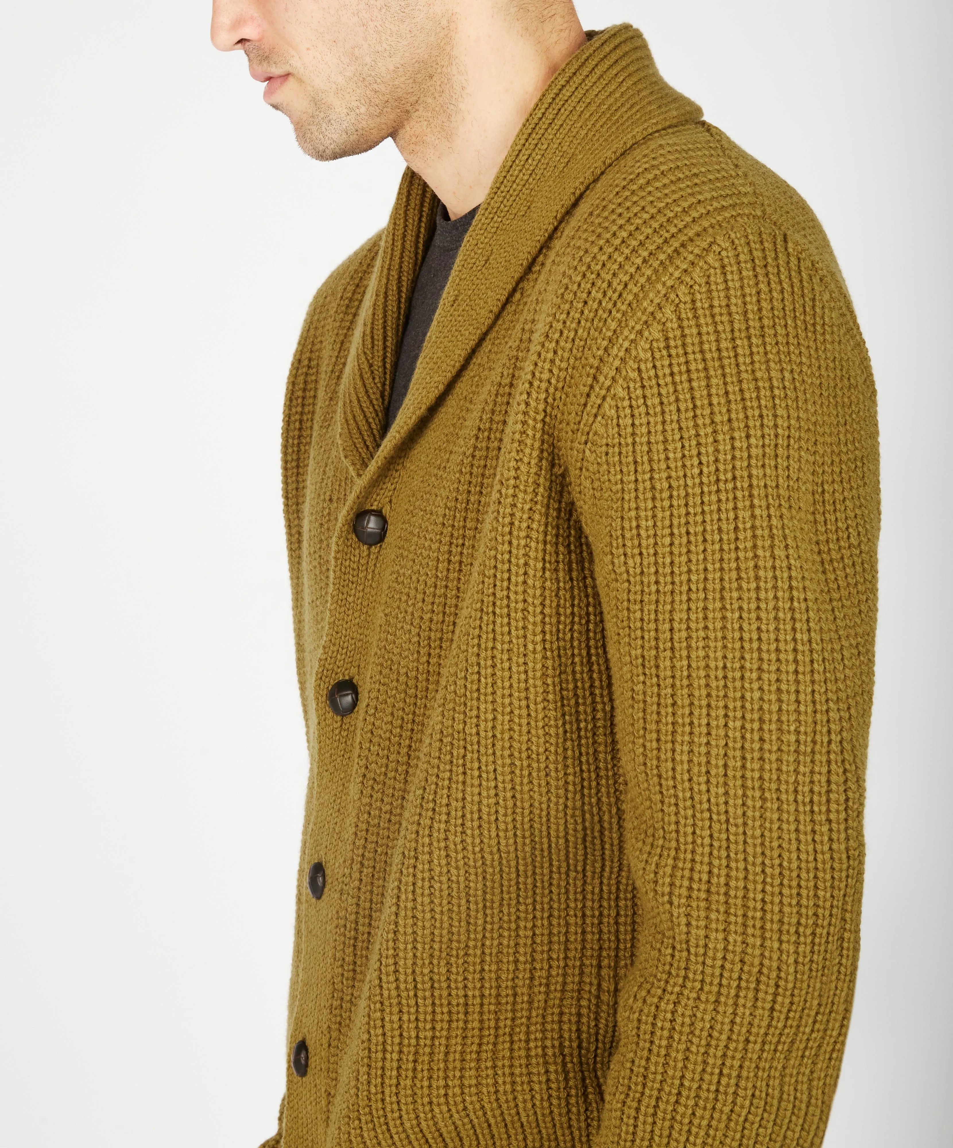 Irish - Luxe Shawl Cardigan - Khaki