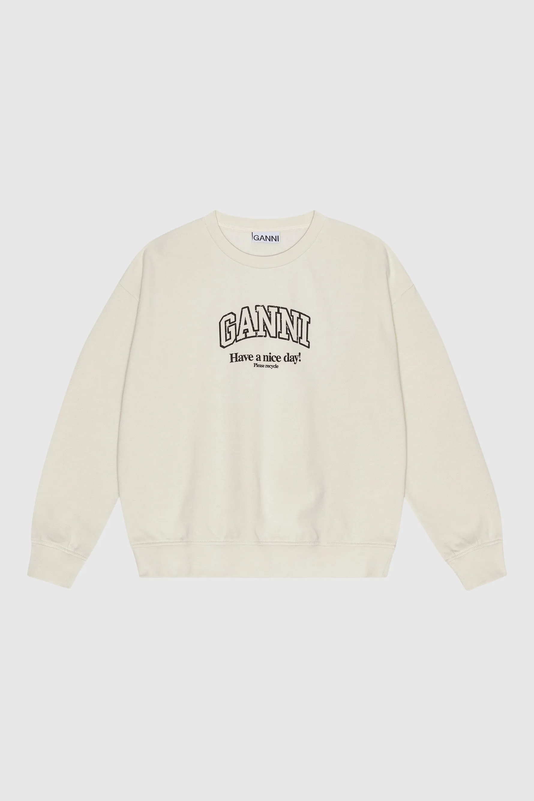 Isoli Ganni Oversized Sweatshirt - Egret