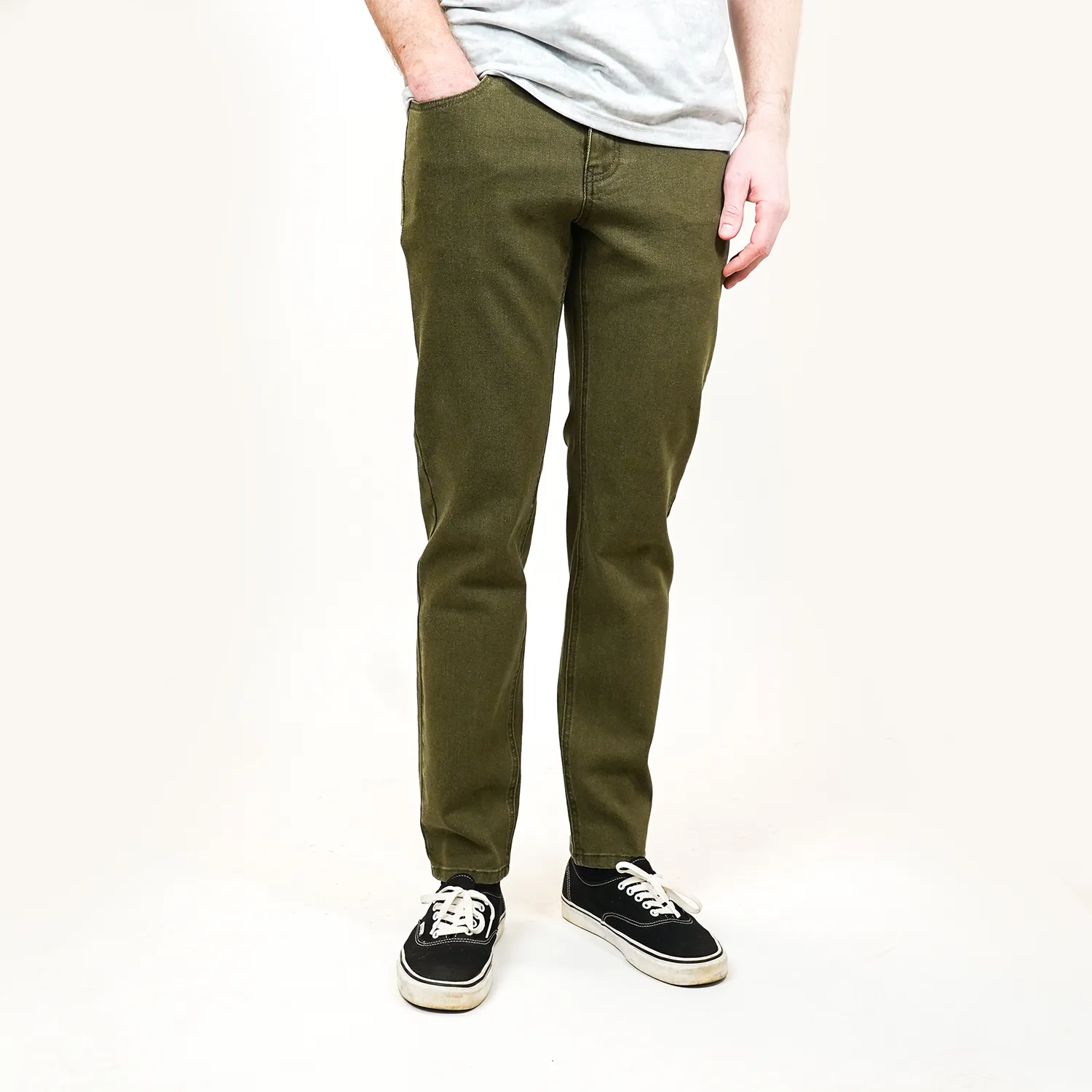 Jean Pants - Army Olive