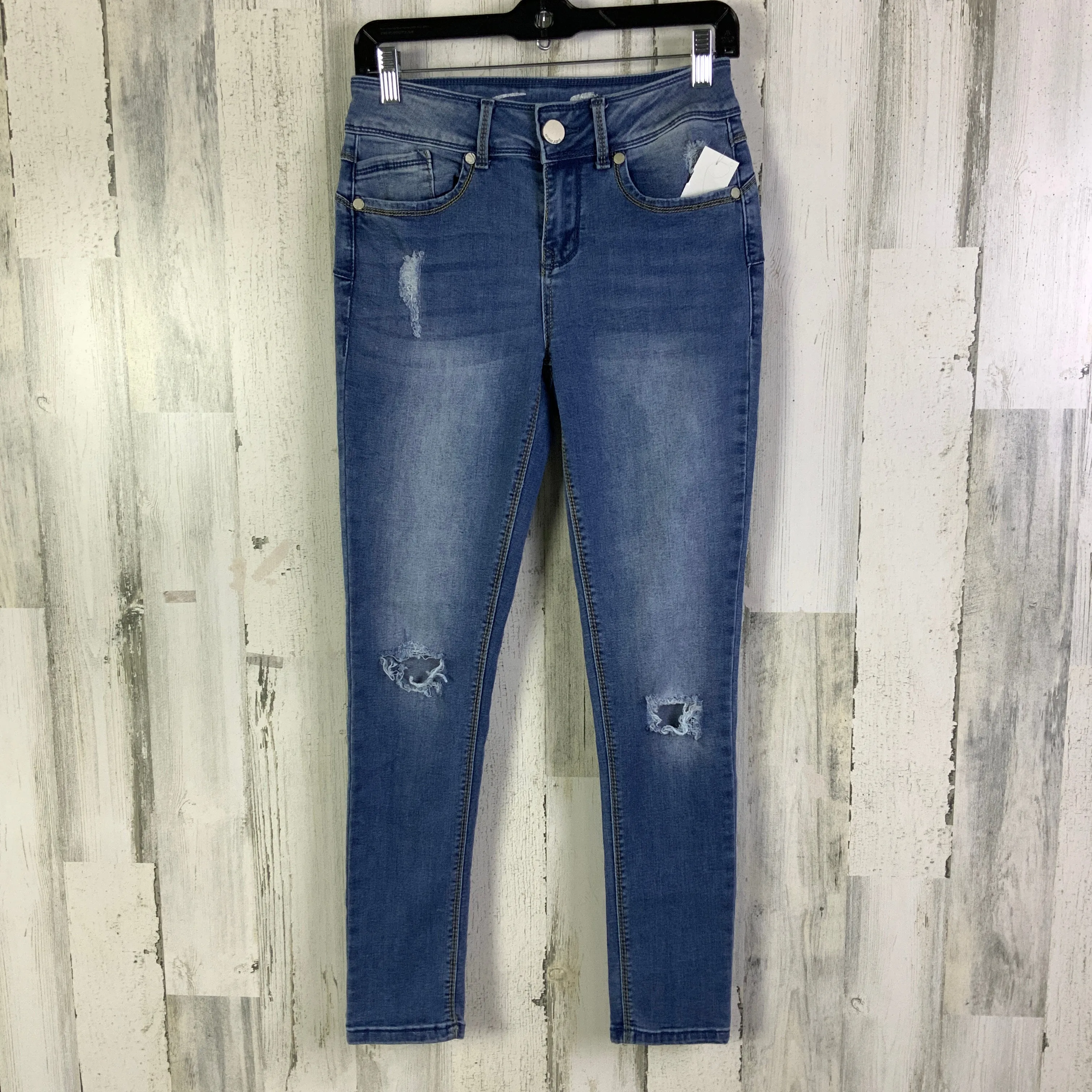 Jeans Skinny By Seven 7 In Blue Denim, Size: 4