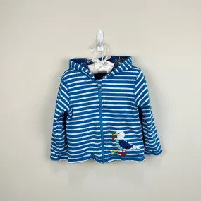 JoJo Maman Bebe Applique Seagull Reversible Hoodie 18-24 Months