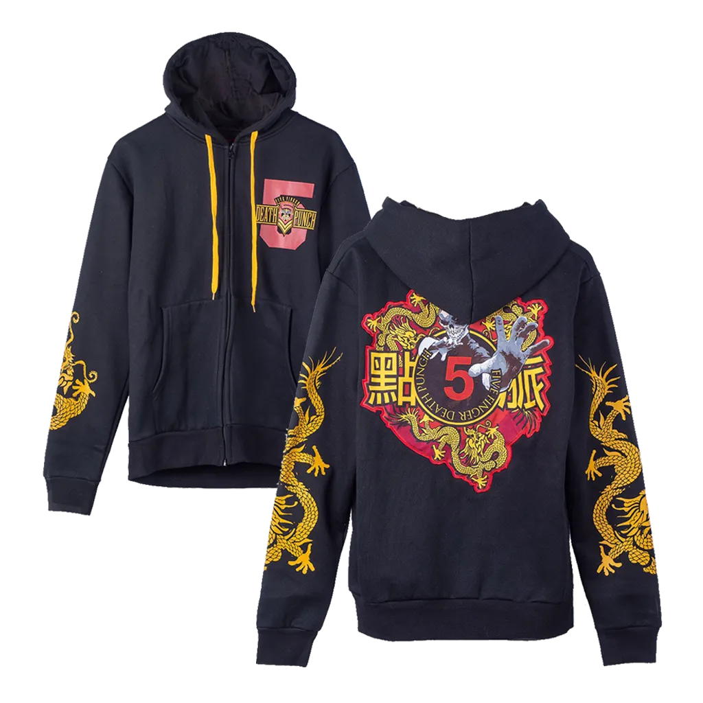 Kung Fu Tattoo Zip Hoodie