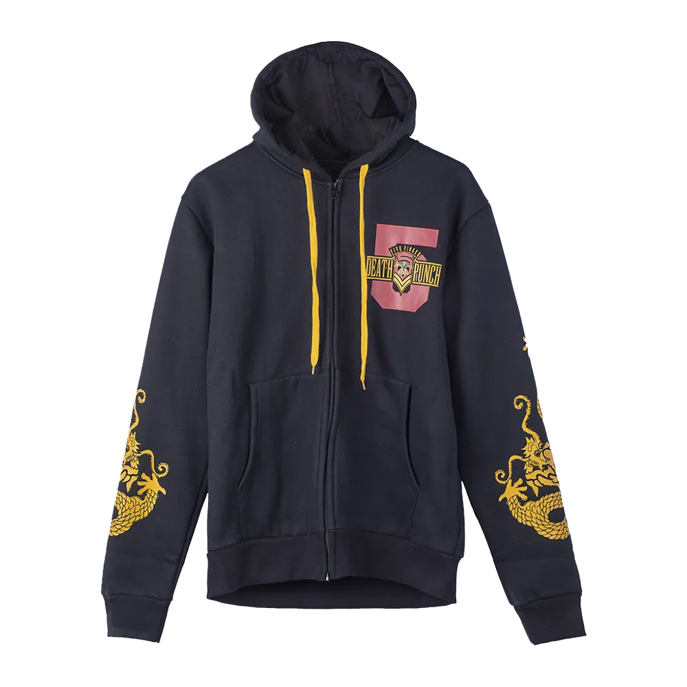 Kung Fu Tattoo Zip Hoodie