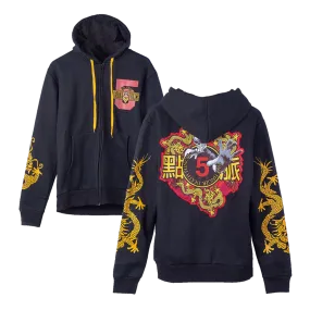 Kung Fu Tattoo Zip Hoodie