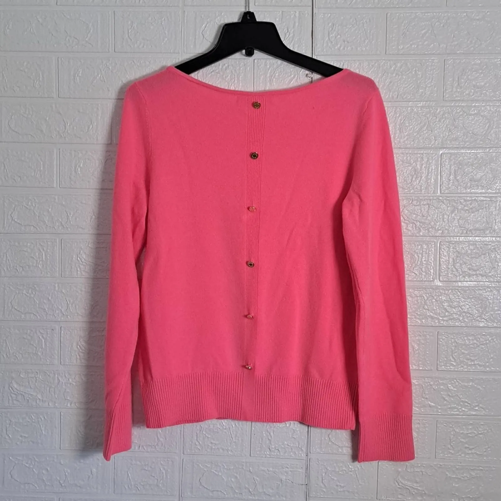 Lilly Pulitzer Fairley Cashmere Sweater Coral Sands LG