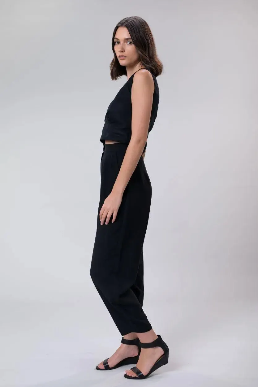 Marilyn pant in black tencel by Wilga Clothing