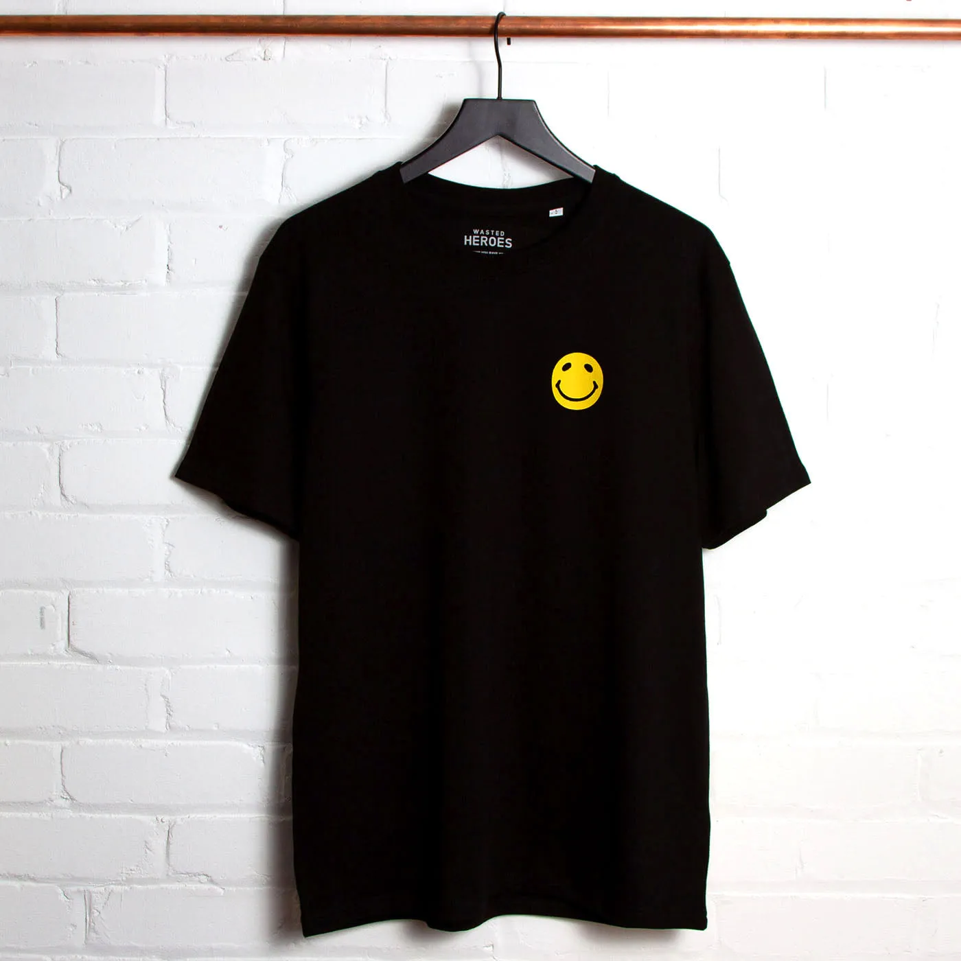 Mega Side Smiley Back - Tshirt - Black