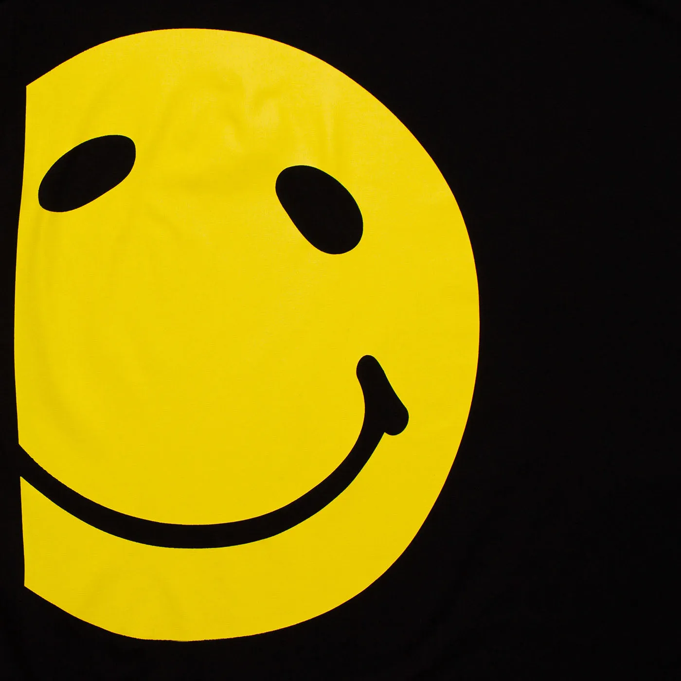 Mega Side Smiley Back - Tshirt - Black