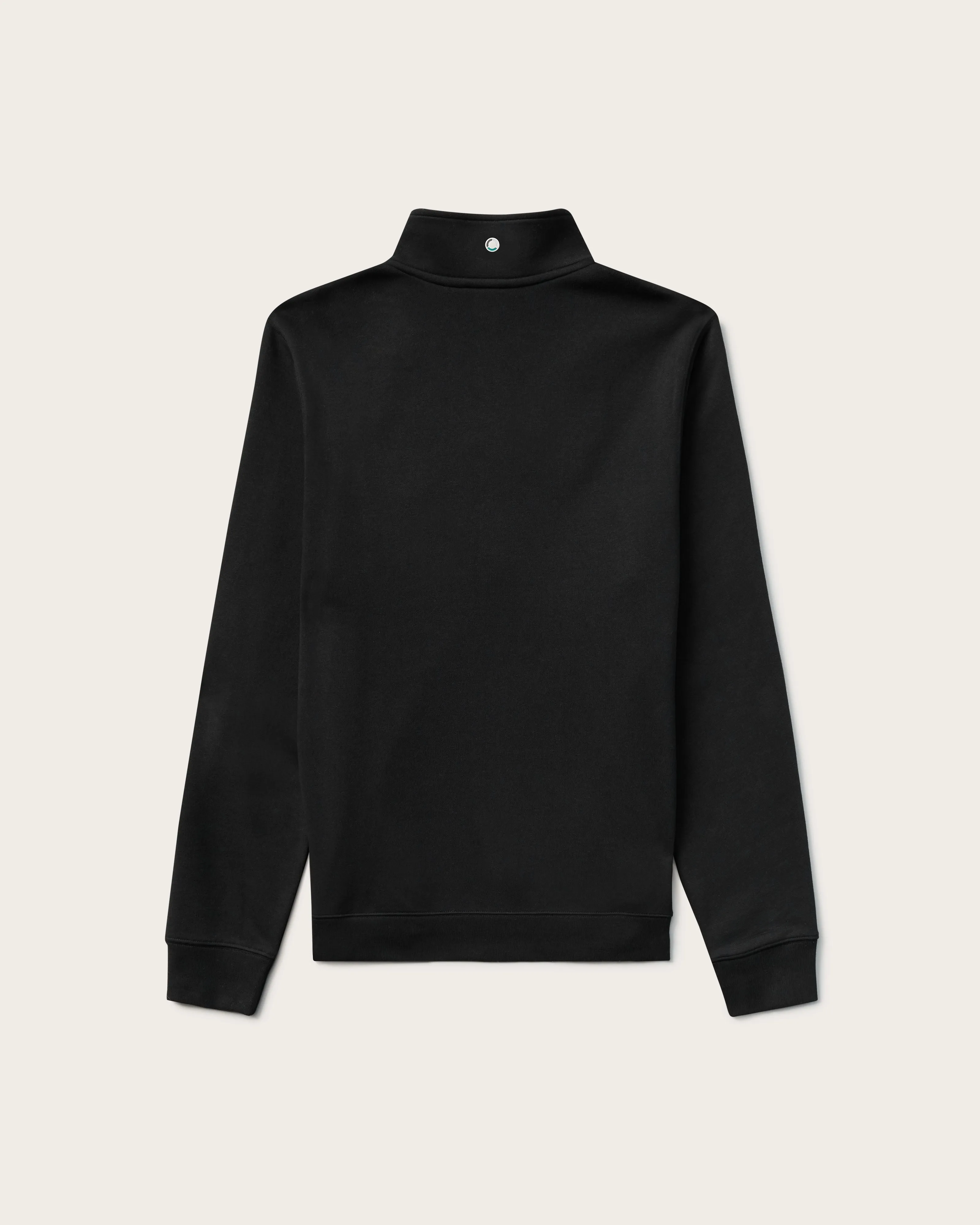 Mens Quarter Zip Black