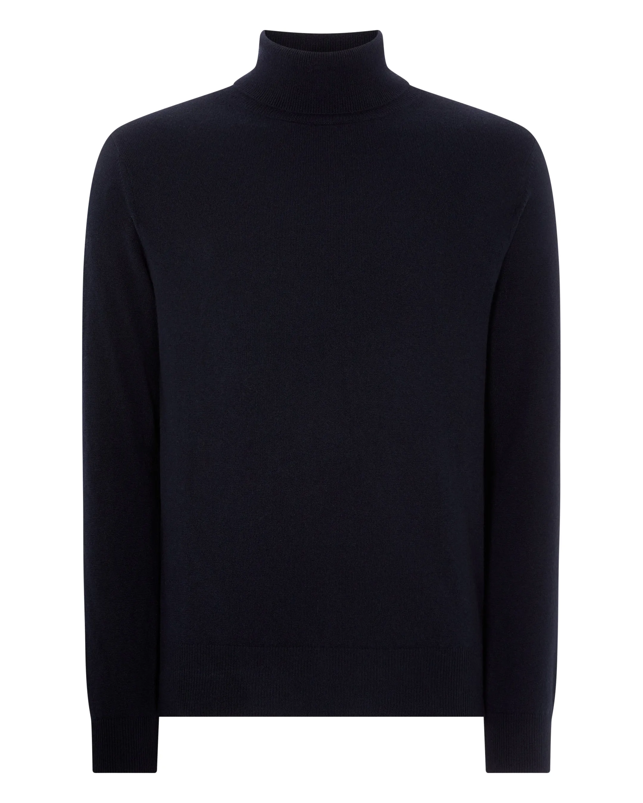 Men's Trafalgar Turtle Neck Cashmere Sweater Navy Blue