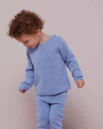 MILLEDEUX~ Cashmere pointelle sweater(6 mo-2 yr)