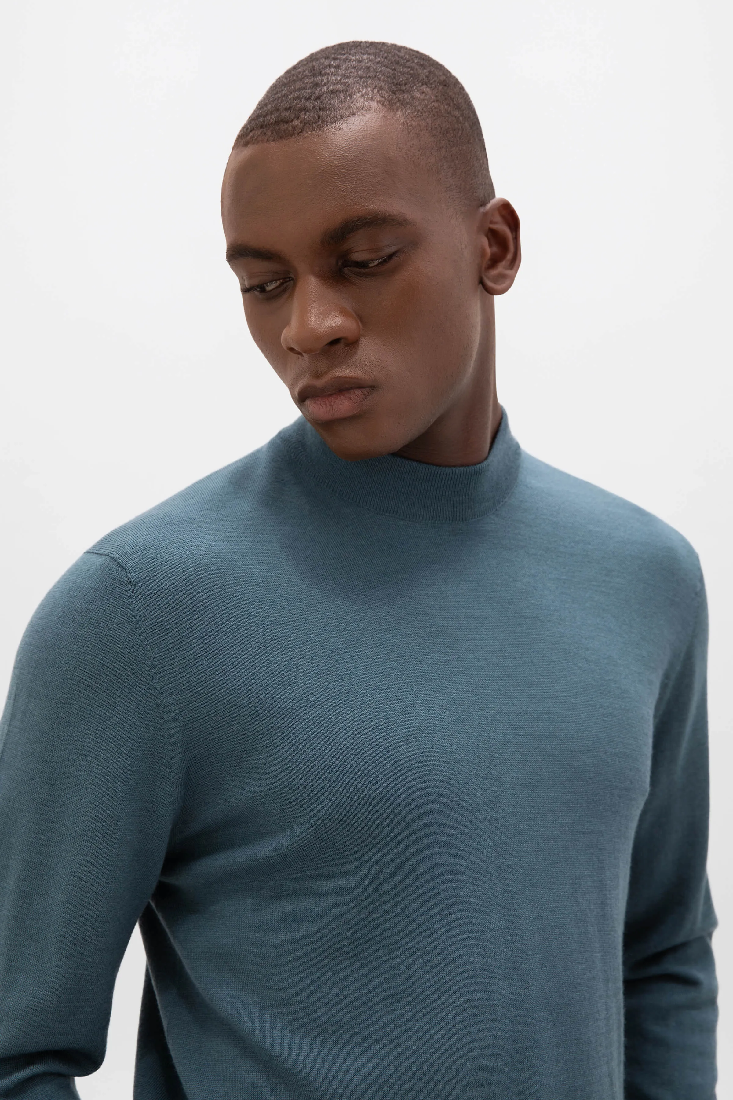 Mock Turtle Neck Merino Jumper