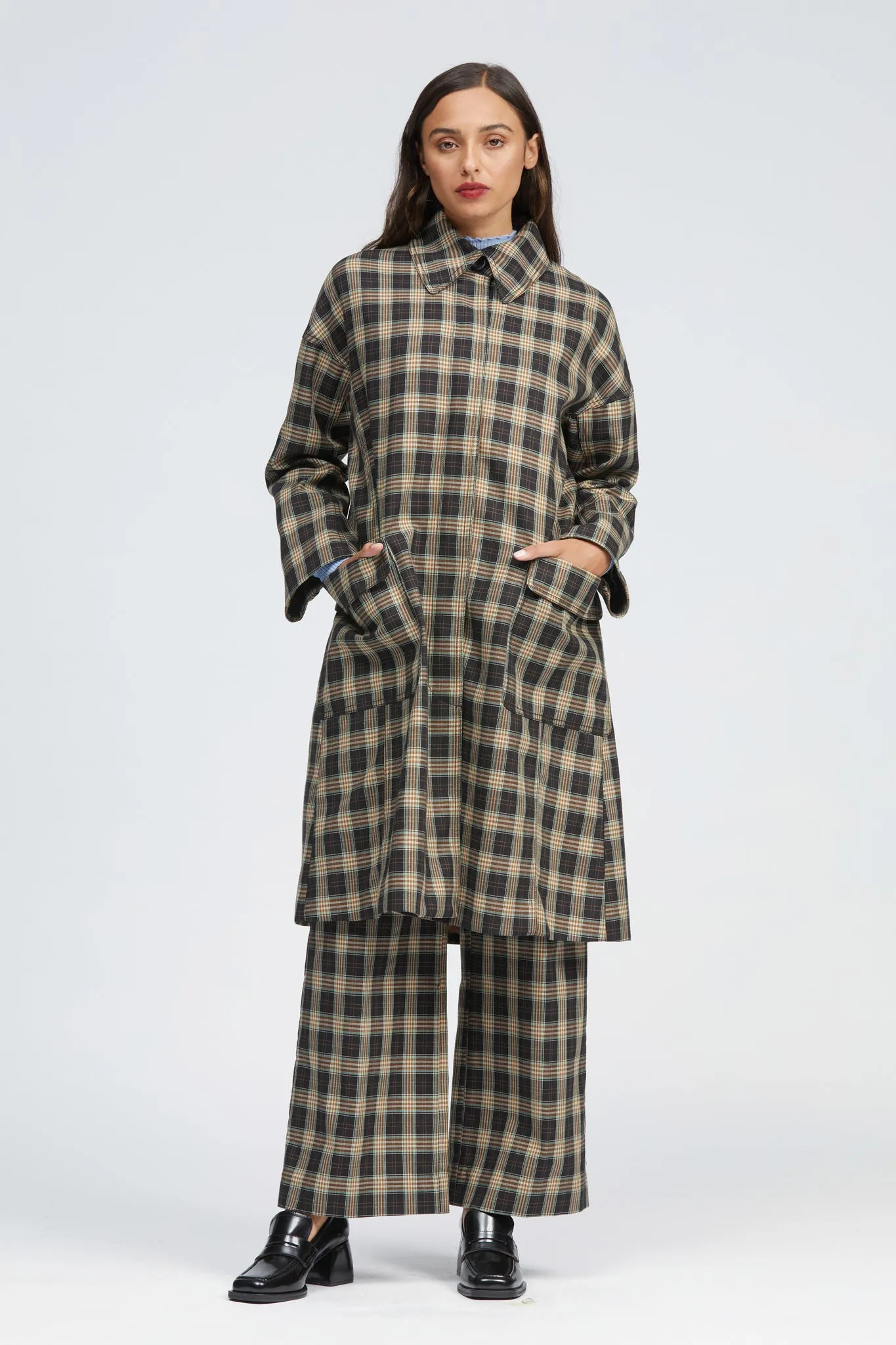 Musgrave Coat Brown/Mint Check