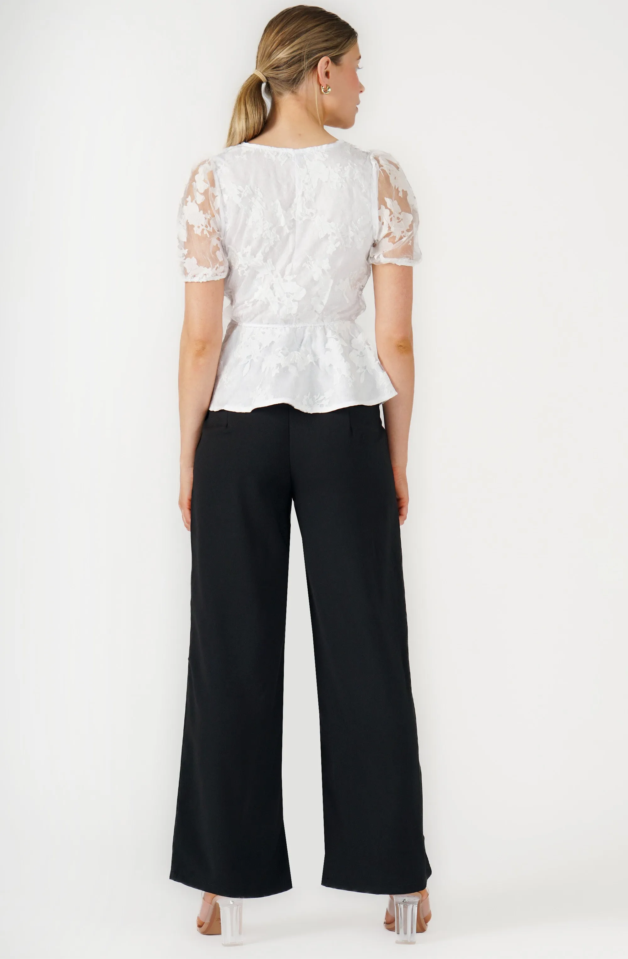 Organza Faux wrap Blouse