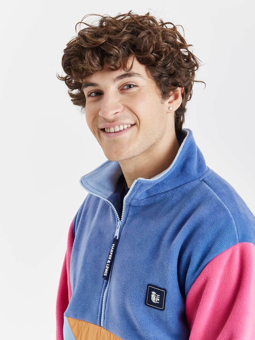 Palm 1/4 Zip Fleece Cornflower Blue