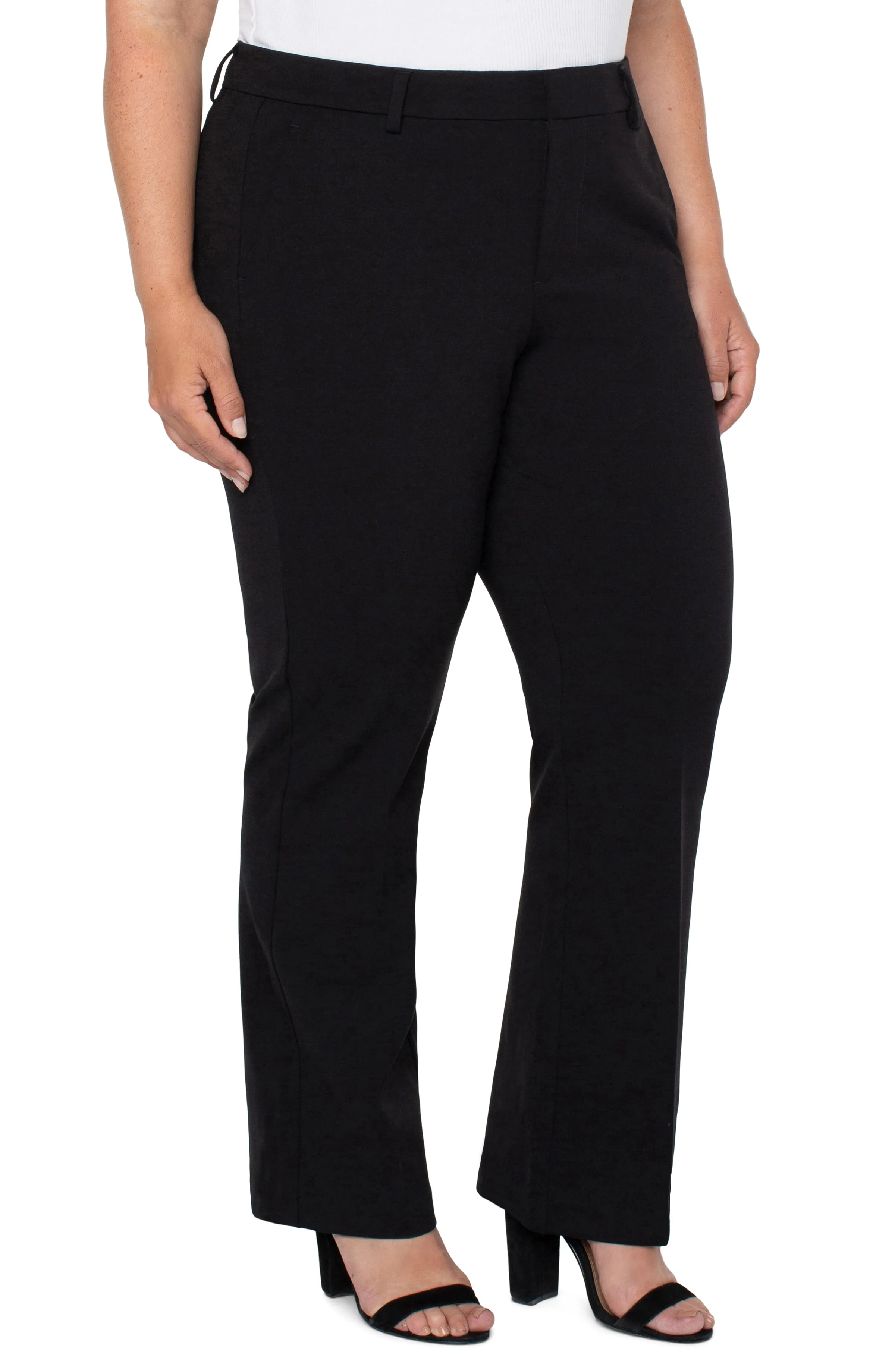 PLUS KELSEY FLARE TROUSER SUPER STRETCH PONTE