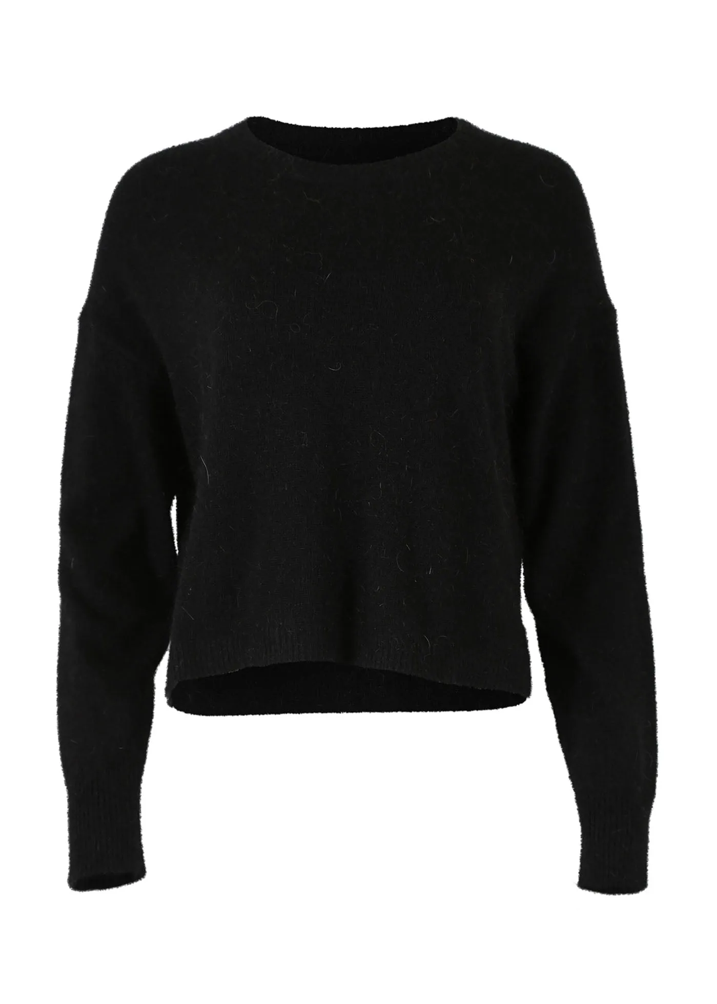 Portland Sweater Black in Angora