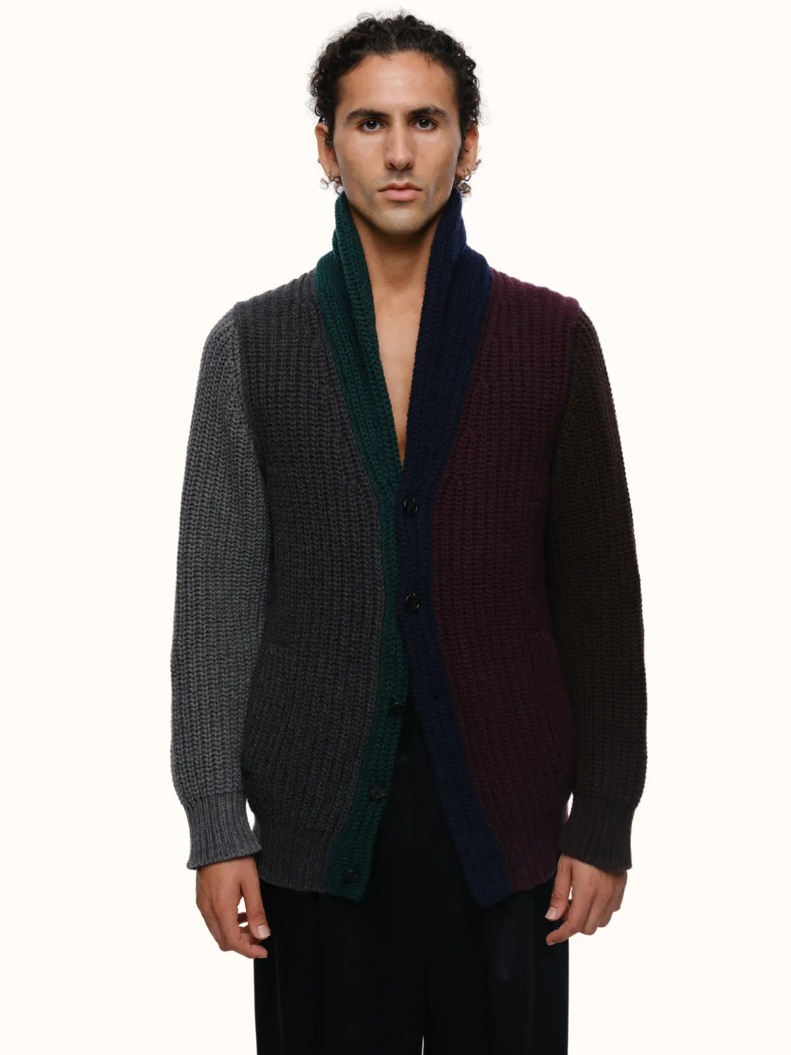 Quinn Cardigan in Recycled Cashmere & Recycled Wool Mens