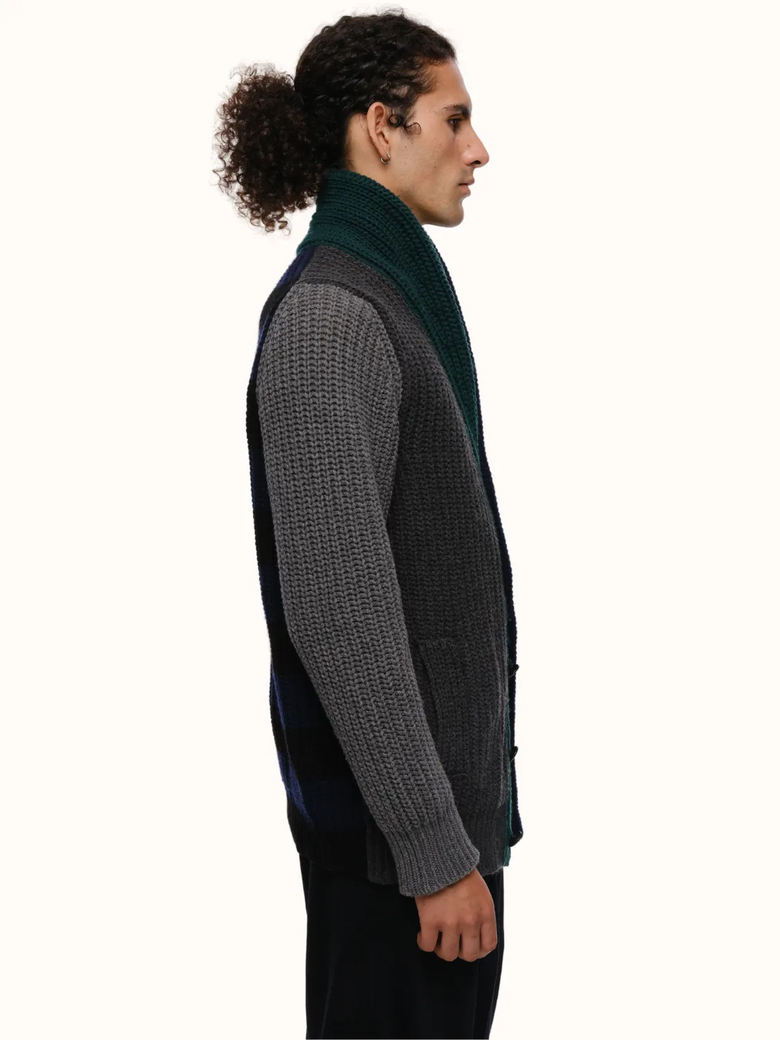 Quinn Cardigan in Recycled Cashmere & Recycled Wool Mens