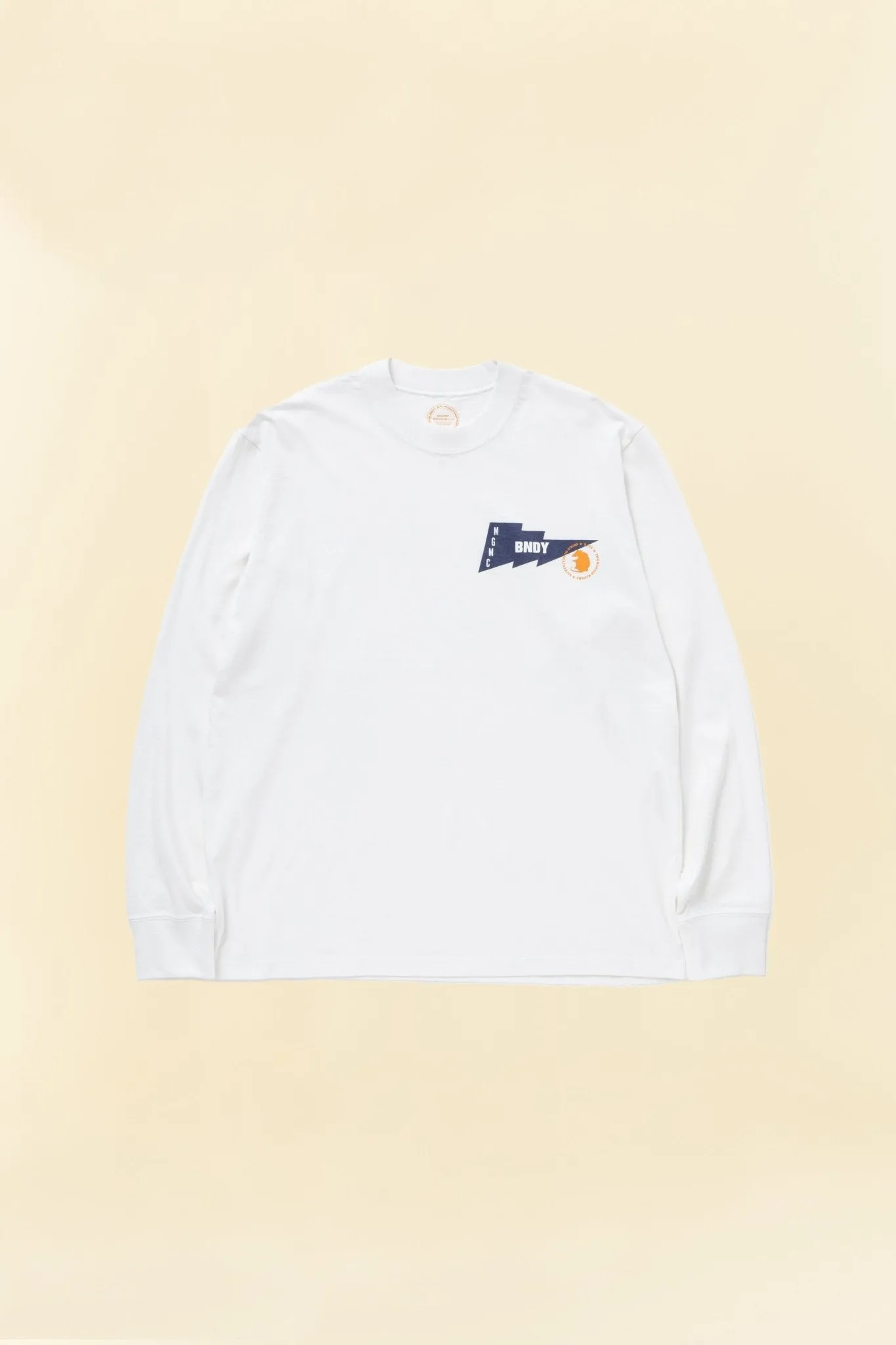 Rats Thunder Flag Long Sleeve T-shirt - White