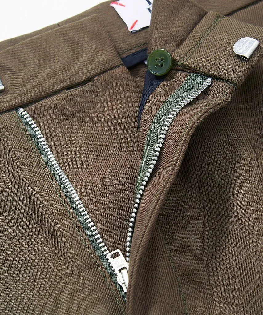 Slim Fit Trousers - Army Green