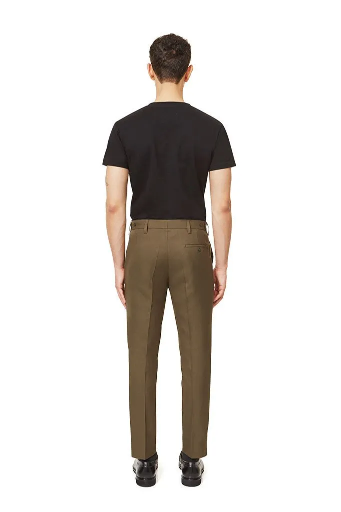 Slim Fit Trousers - Army Green