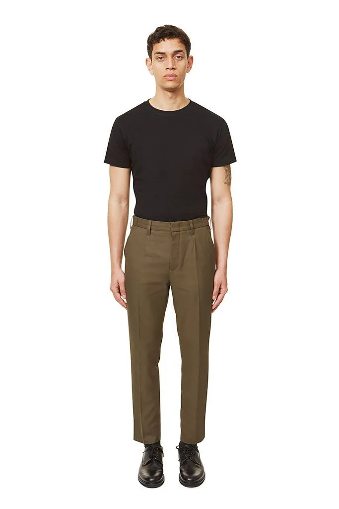 Slim Fit Trousers - Army Green