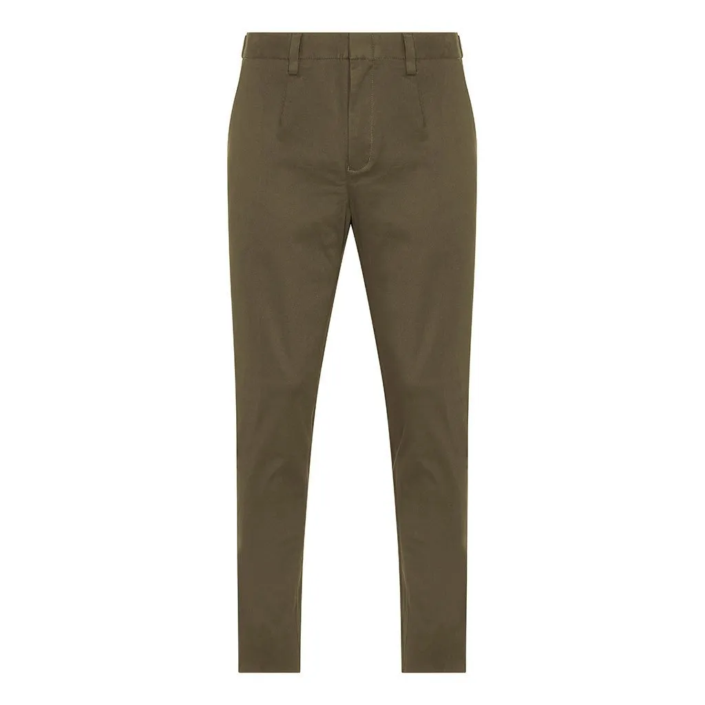 Slim Fit Trousers - Army Green