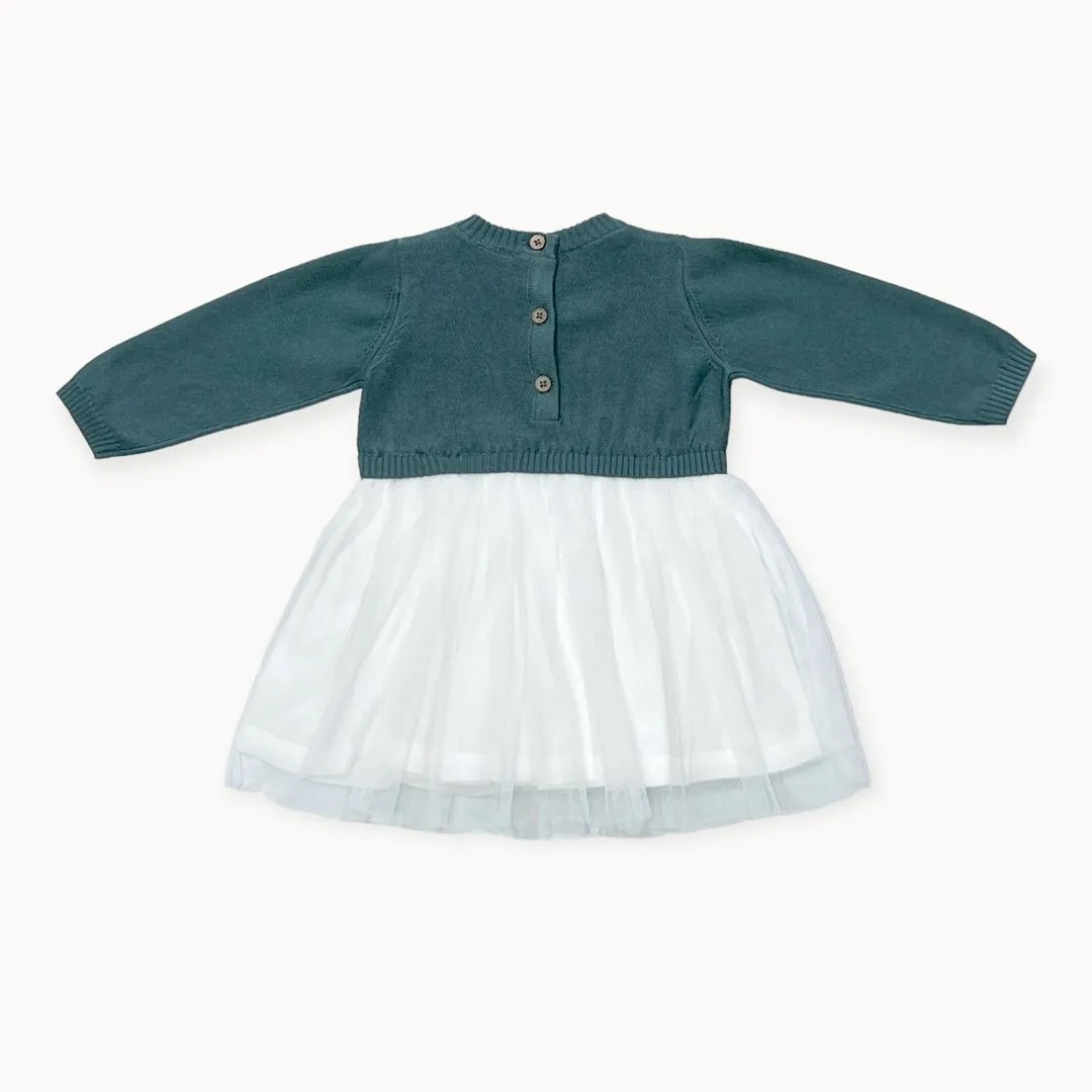 Sweater Knit Top and Tutu Dress