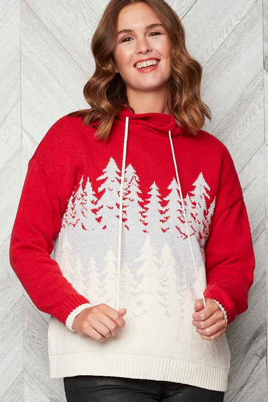 Thalia Tree Eco Cotton High neck/Funnel Pullover Sweater