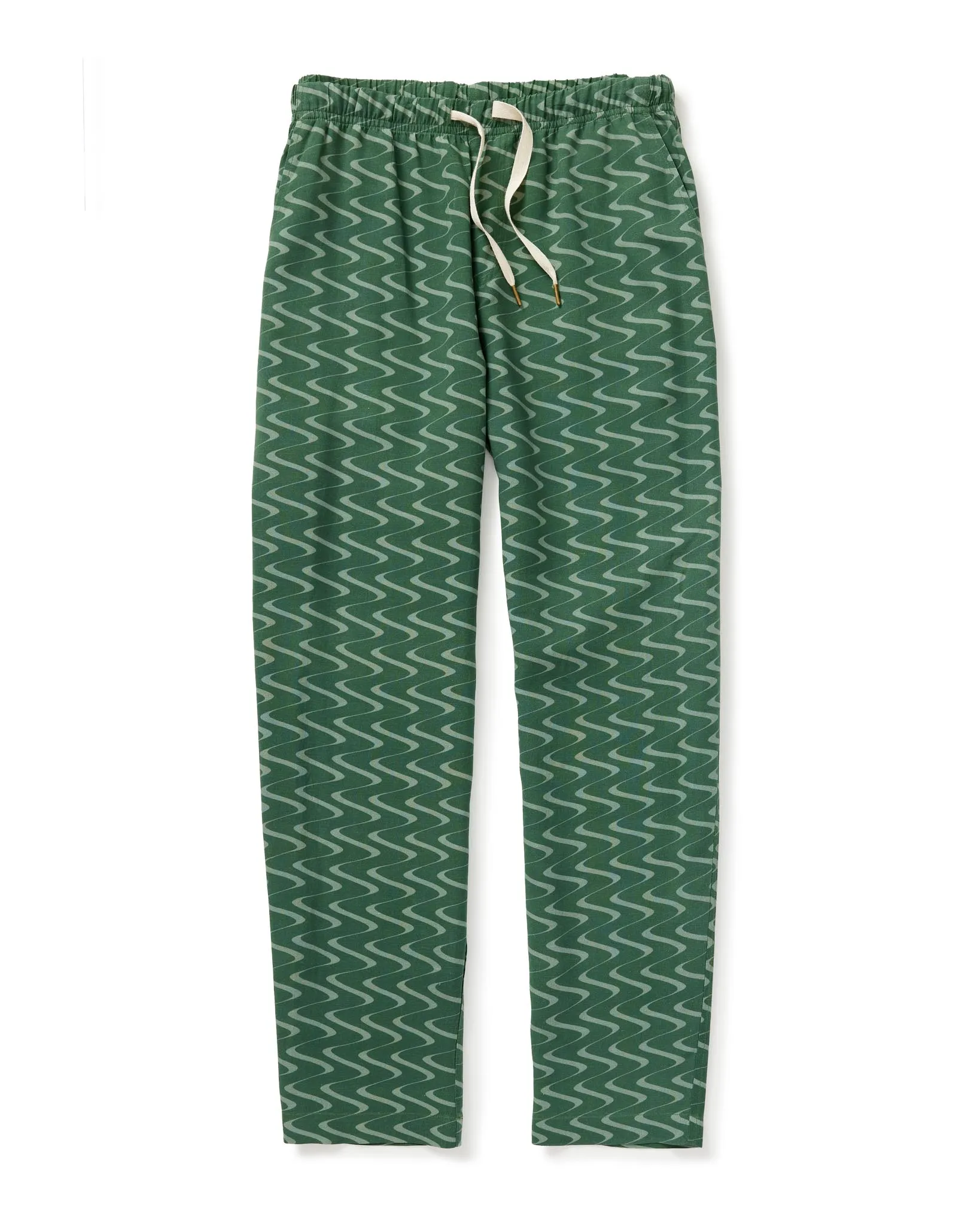 The Lucia Pant - Emerald Tidal Print